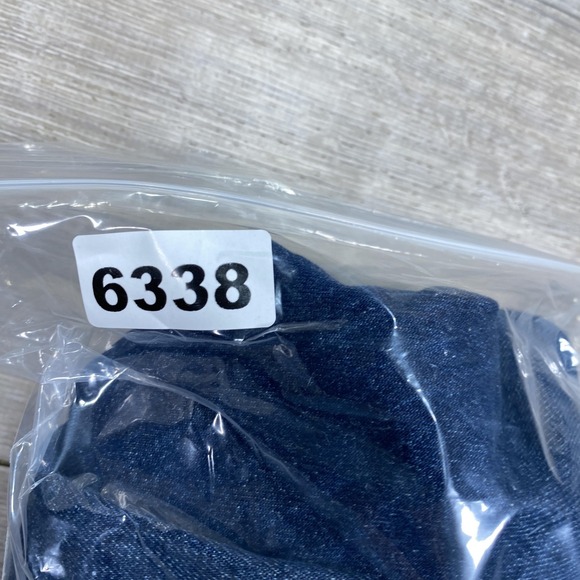 Levis 511 Shorts Mens 42 Blue Denim Slim Fit Cutoff Raw Hem Jean Distressed - Picture 9 of 9